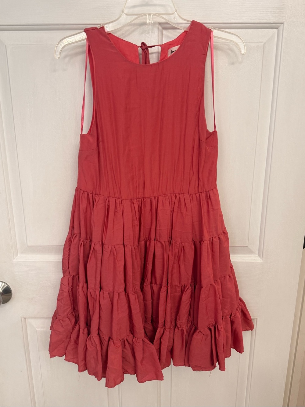 Impressions Coral Tiered Sleeveless Girls Dress